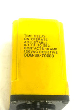 Potter Brumfie CDB-38-70003 Time Delay Relay 0.1-10 Sec 120VAC 10A On-Delay Adj