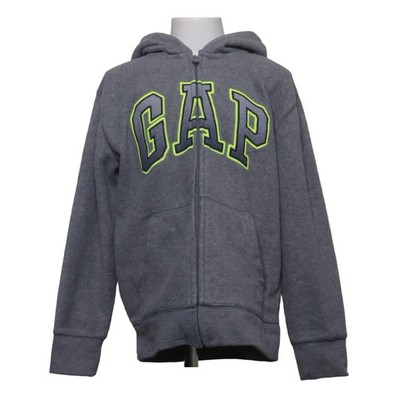 Gap Kids, Kapuzenpullover, Größe: 130, Grau, Baumwolle/Polyester, Einfarbig #u5e