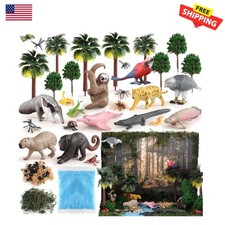 Educational 37PCS Rainforest Animals Toy Set for Creative Learning Adventures