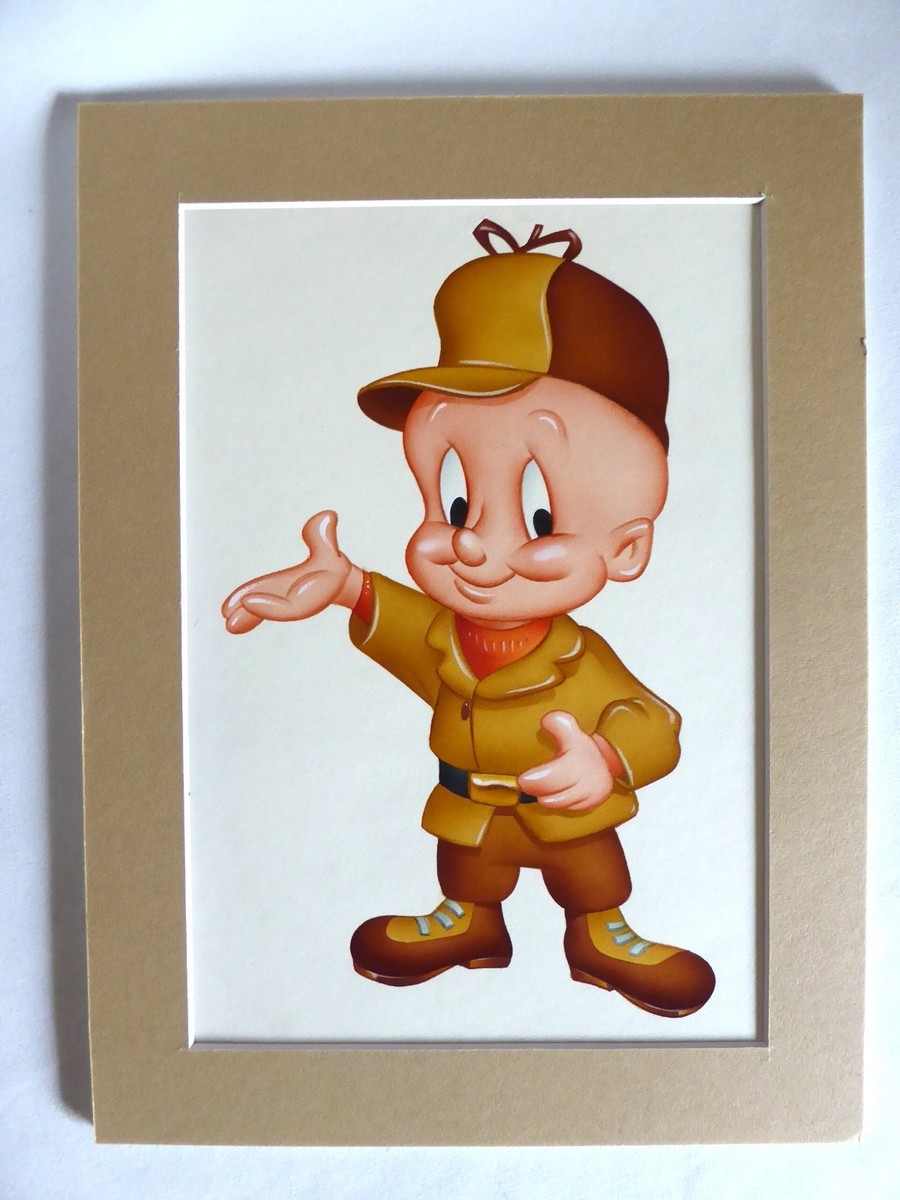 OOAK LOONEY TUNES WARNER BROS. PRODUCTION ARTWORK ELMER FUDD (w/ C