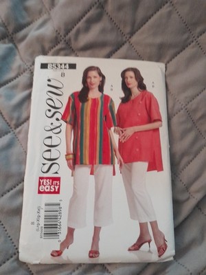 Butterick See & Sew Pattern B5344 Misses/Misses Tunic Top Pant Sz B Lg-XXL Uncut