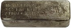 DENVER GOLD & EXCHANGE (JW) 10 OZS 999 FINE SILVER LOAF BAR / INGOT