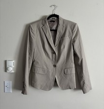 United Colors of Benetton Blazer Jacket Womens Medium IT 46 Brown Tan Neutral