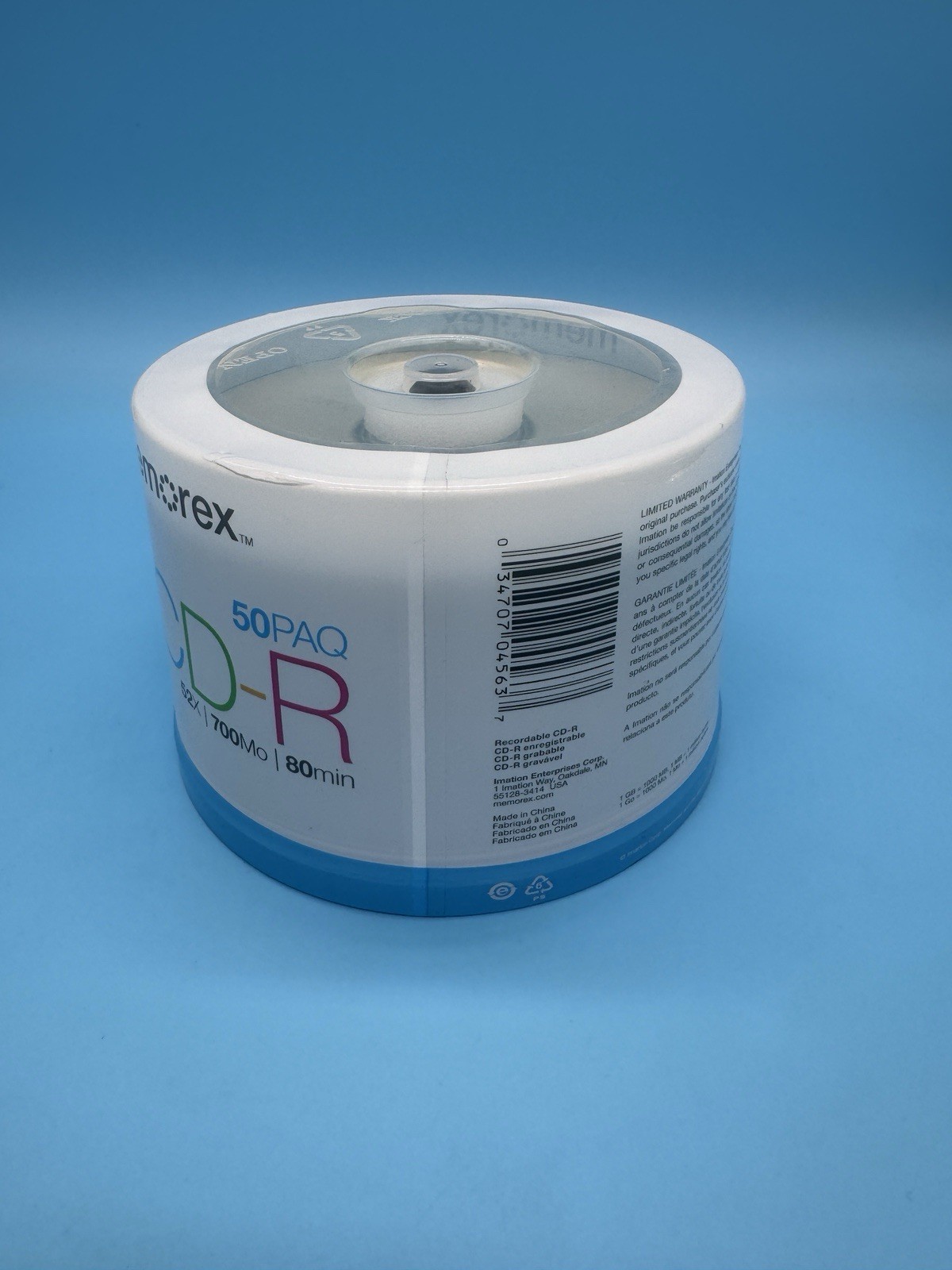 Memorex CD-R 50 Pack 52X 700MB 80Min New Factory Sealed