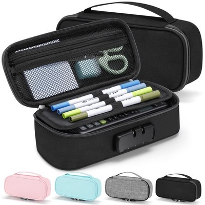 Cute Pencil Case with Lock for Boys and Girls Soft Large Capacity Pencil Case...