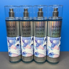 LOT OF 4 BATH  BODY WORKS MOONLIGHT MOON LIGHT PATH FRAGRANCE BODY MIST 8 OZ