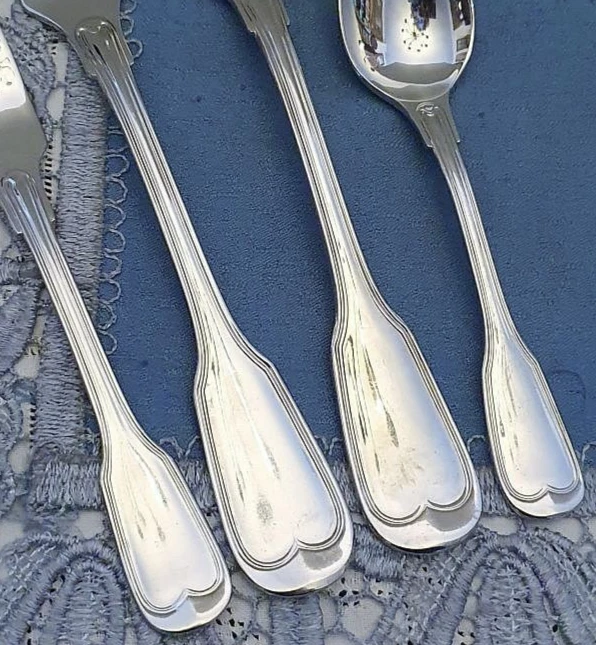19 Wunderschöne Besteckteile BSF Augsburger Faden Edelstahl 18/8 - Bild 3 von 4