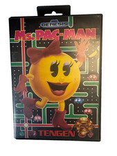 Ms Pac-Man Sega Genesis Tengen (Game + Case) Tested/Working
