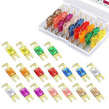 18 Pieces Mini ANL Fuse, Gold-Plated ANL Fuse Pack 20A, 30A, 40A, 50A, 60A, 80A