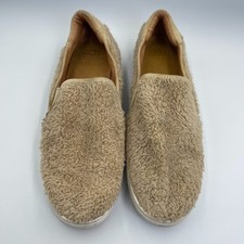 UGG Ricci Dusk Women's 10 Tan Faux Fur Slip On Sneakers