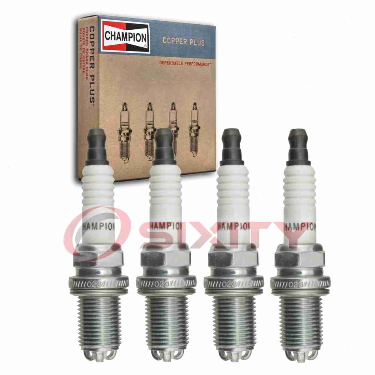 4 pc Champion Copper Plus 353 Spark Plugs for RC89TMC BKR6EQUP BKR6EQUA 6962 dt