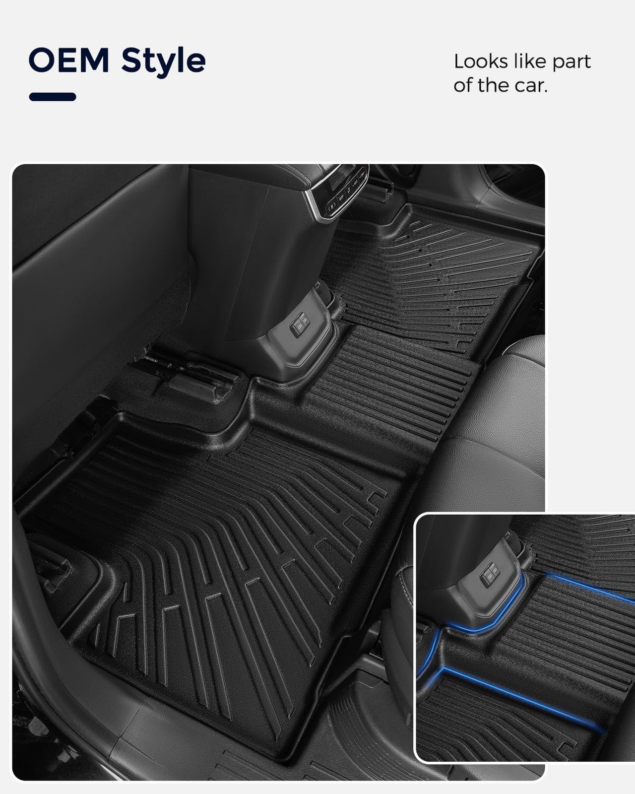 Floor Mats & Cargo Liner for Toyota Highlander 2020-2025 (Only for Bench Seat...