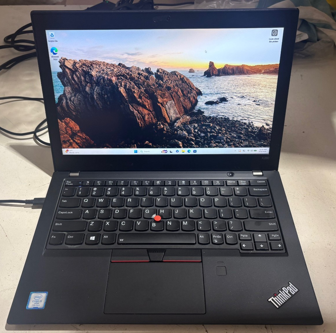 Lenovo ThinkPad X280, 12.5-Inch Laptop, with Intel Core i5-7300U, 256 GB SSD (Solid State Drive), Windows 11 Pro