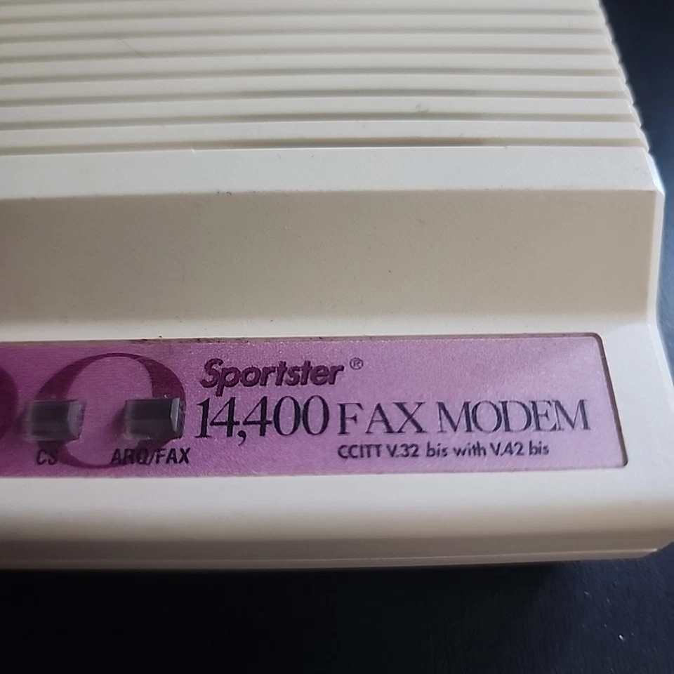 Módem fax robótica estadounidense 14,4 Sportster 000268 limpio 1993-94 Foto 3 de 4