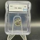 1941 10C  Mercury Silver Dime - ICG MS63 - Free Shipping