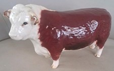 Beswick Hereford Bull Cow Figurine CH of Champions England 7” Figure