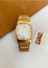 Citizen Gold Plated Case Authentic Quartz Extreme Rare Vintage Watch