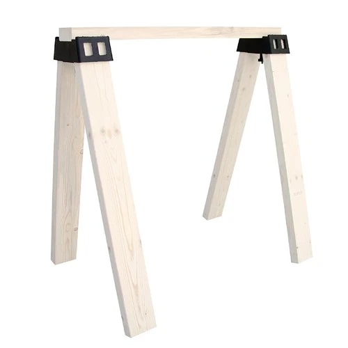 POWERTEC Sawhorse Brackets, Set of 2 Saw Horse Brackets w/ 500Lbs Capacity, H... - Picture 1 of 6