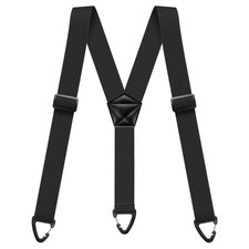 Suspenders for Men Heavy Duty, X Shape Back Hidden Suspender 3 Snap Loop Clips