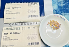 Swarovski 5328 6mm Crystal AB Golden Shadow Austrian bicone beads 360pcs pack