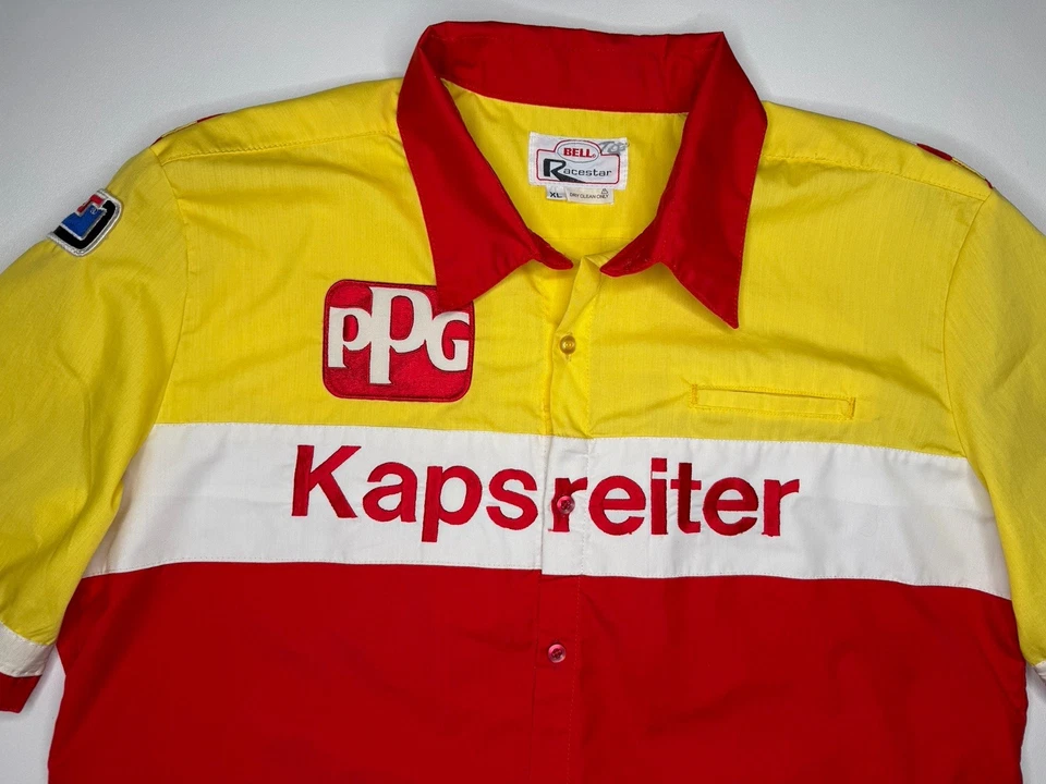 1985 Indy 500 Derek Daly Kapsreiter CART #29 Pit Crew Shirt Bell Racestar XL - Image 2 of 4