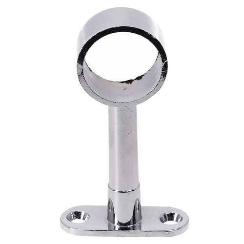 Round Chrome Bracket for 25mm For Wardrobe Rail Chrome Socket Extendable - Picture 7 of 32