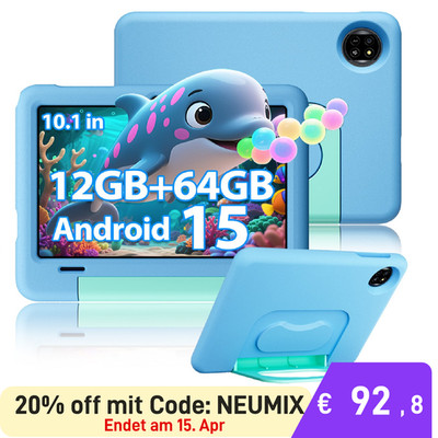 2025 Blackview Tab 20 Kids 10.1 Zoll Andriod 15 Tablet 12GB+64GB Gemini 2.0 AI
