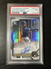 2022 Bowman Chrome - Jackson Chourio Refractor Autograph /499 PSA 9