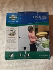 PetSafe 4-Way Locking Interior Cat Door White 1-15 pounds