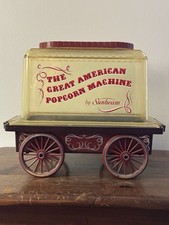 Sunbeam The Great American Popcorn Machine Wagon 1976 Corn Popper 18-90 Vintage