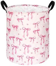 Round Laundry Basket Storage Bins Nursery Hamper Gift Baskets VBNMK202510232