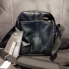 Samsonite Arne Black Vertical Purse Bag Crossbody Travel Document Wallet Airport