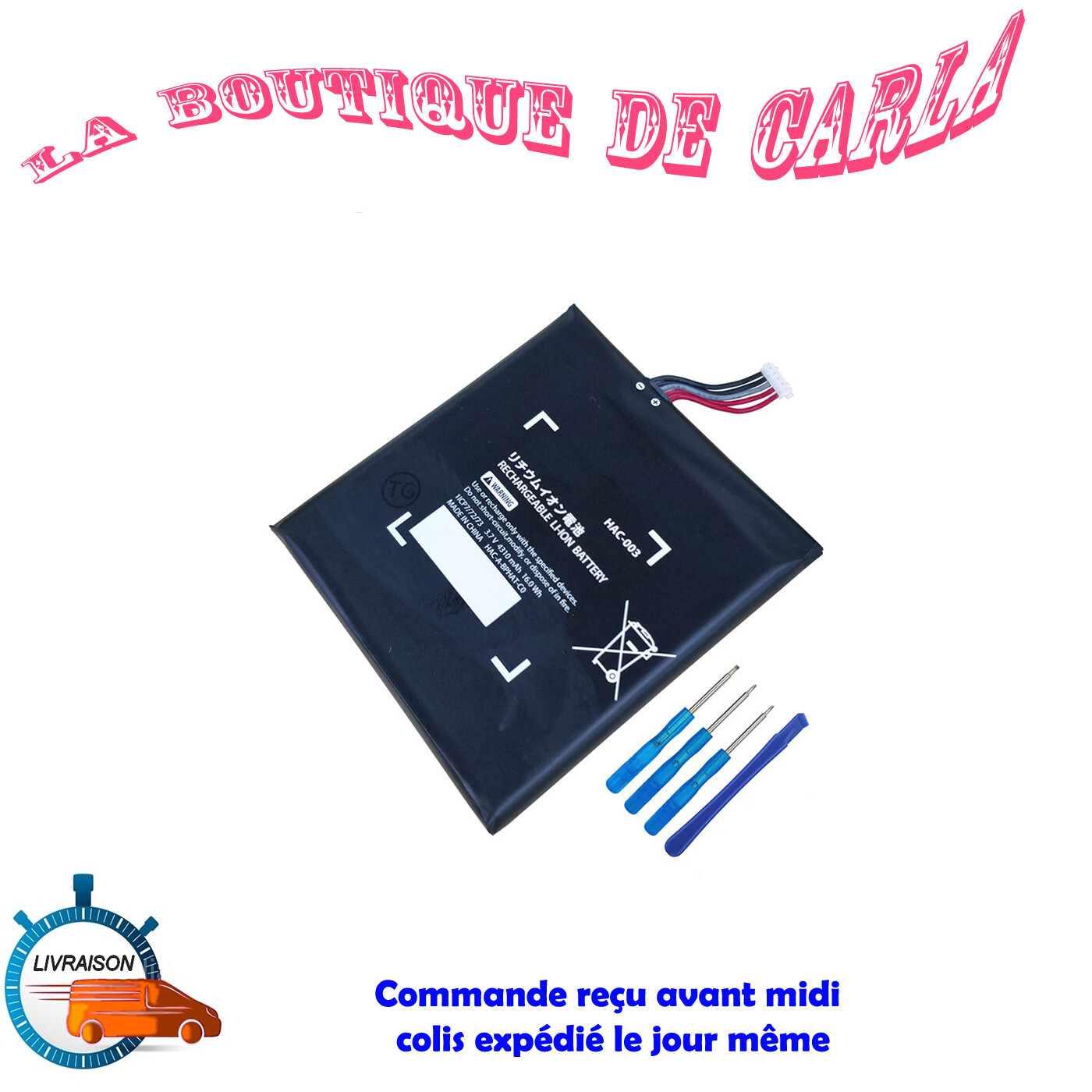 Batterie originale Nintendo Switch HAC-001 longue durée 4310mAh