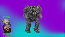 AS7 Atlas "Rugby" Alternate Mech Model For Battletech 6mm-10mm-15mm