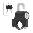 Motorcycle Universal Helmet Lock For Handlebar 7/8" 22mm Tube Bar Motorbike Bike