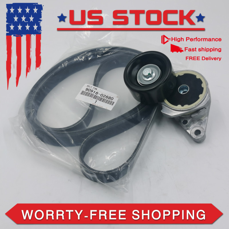 OEM NEW for TOYOTA TUNDRA 5.7L DRIVE BELT & TENSIONER 166200S012 & 9091602680
