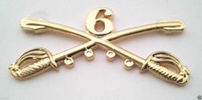 6TH CAVALRY INSIGNIA SWORDS LARGE 2-1/4" US ARMY Hat Pin P16145