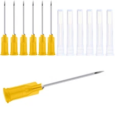 100Pack 25Ga 1Inch/25Mm with Cap Dispensing Needla Accessories Disposable Lab Su