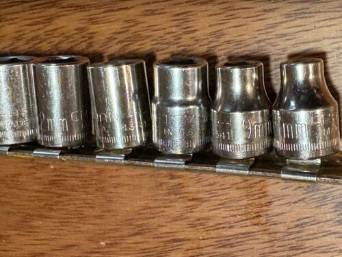 Craftsman 3/8" Drive 14pc Metric Socket Set 6 pt. Vintage Made in USA 22mm - 7mm - Bild 12 von 13