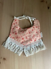 Billy Bibs Reversible Baby Bib Handcrafted Boho Floral Bib 100% Cotton