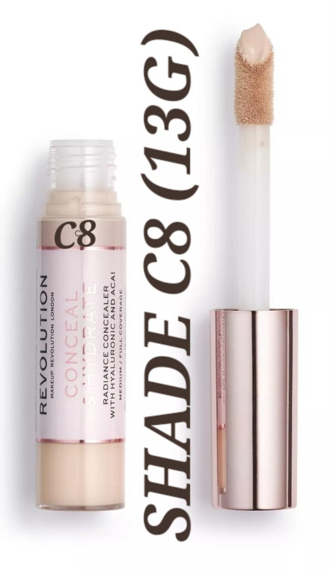 Revolution Conceal & Hydrate RADIANCE Concealer C8 Medium NEW SEALD