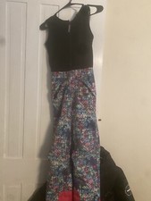 Youth Small / Medium Snow Pants. Super Warm Fleece Top Half Very Nice Quality 