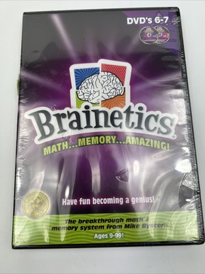 Brainetics DVD s 6-7 Math Memory Amazing! DVD Brand New Sealed
