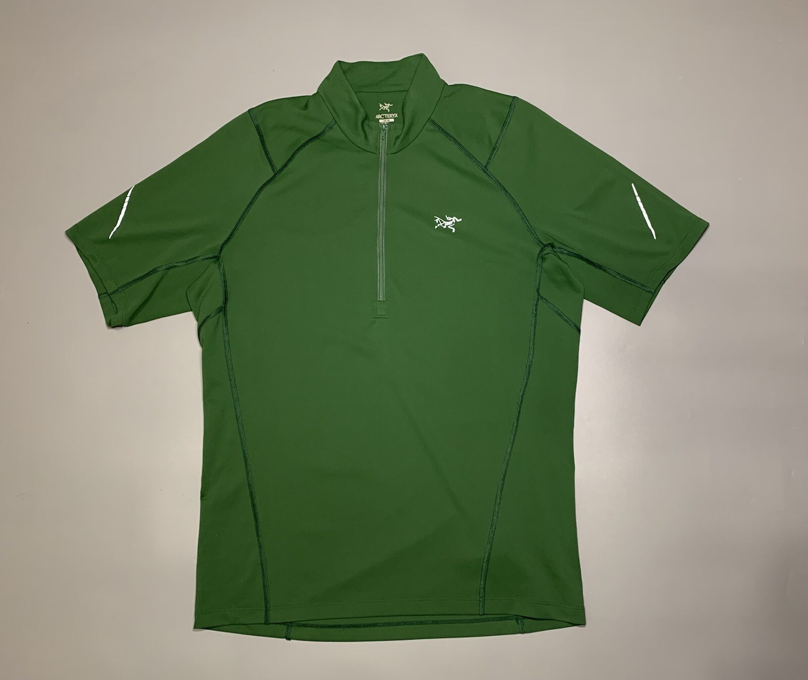 ARC'TERYX T shirt uomo Arcteryx verde 1 4 zip taglia M
