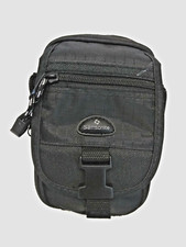 Samsonite Small Black Camera Case 3 Pouches with Adjustable Carry Strap 5 X 4"