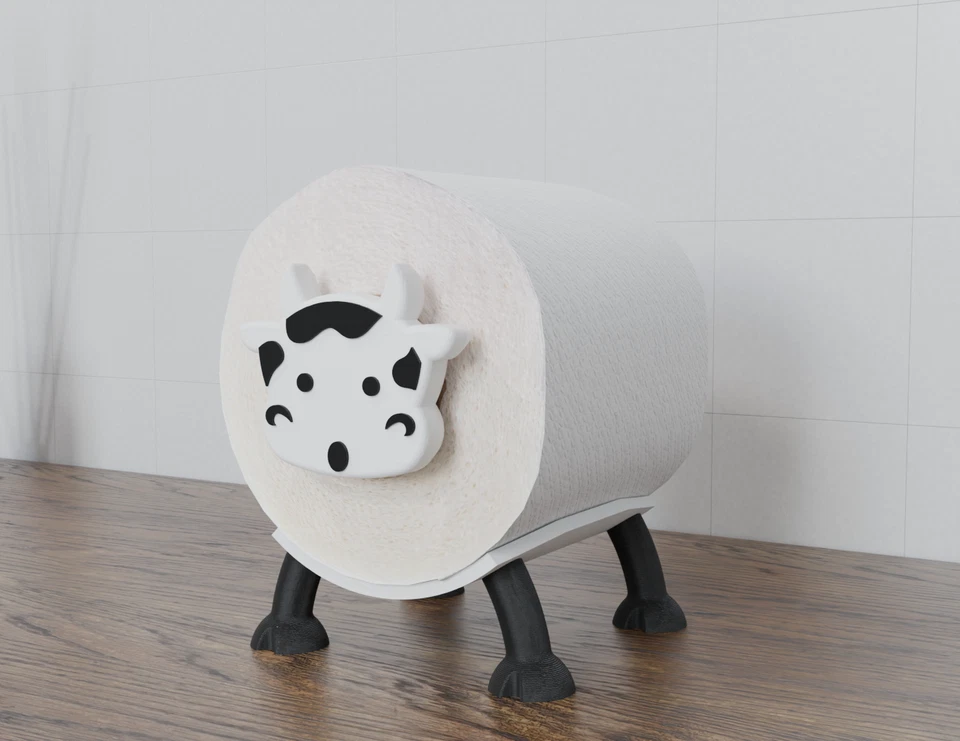 Lustiger Cow-Toilettenpapierhalter – Nachhaltiger Hingucker fürs Bad! - Bild 3 von 3
