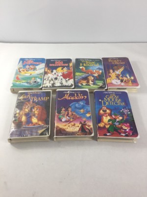 WALT DISNEY CLASSICS BLACK DIAMOND COLLECTION VHS ORIGINAL LOT OF