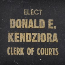 1950s Donald E Kendziora Clerk Of Municipal Court Parma Cuyahoga County Ohio