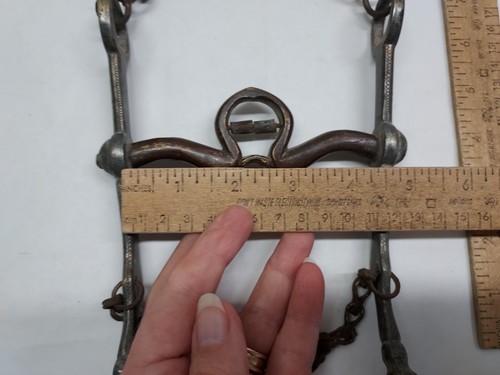 Horse BIT - HORSE LEG Shape Shanks - small rollers - 4 ½ mouth - listing #805242 - Imagen 6 de 10