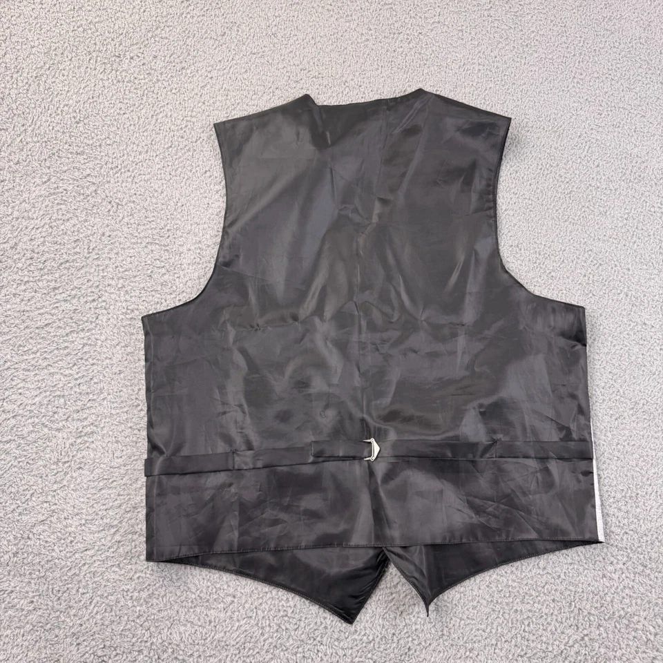 Vesuvio 那不勒斯意大利背心男式 XL 佩斯利正式舞会 5-纽扣无袖 — 第 3/4 张图片